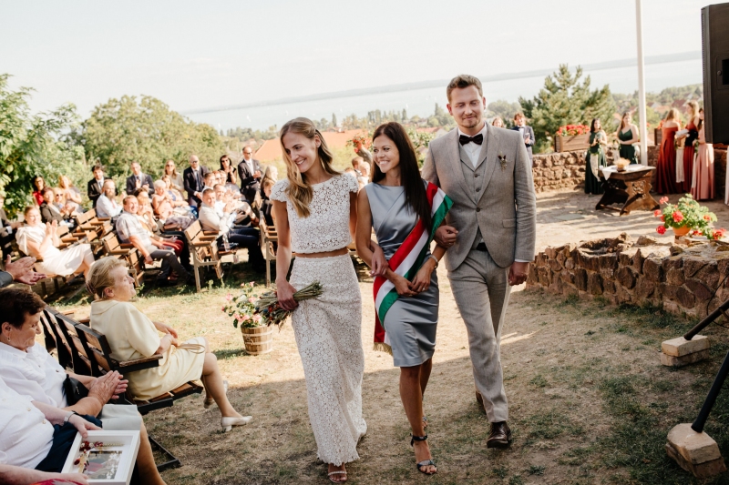 Anna és Zoli esküvői szertartása | Alsóörs, Török-ház