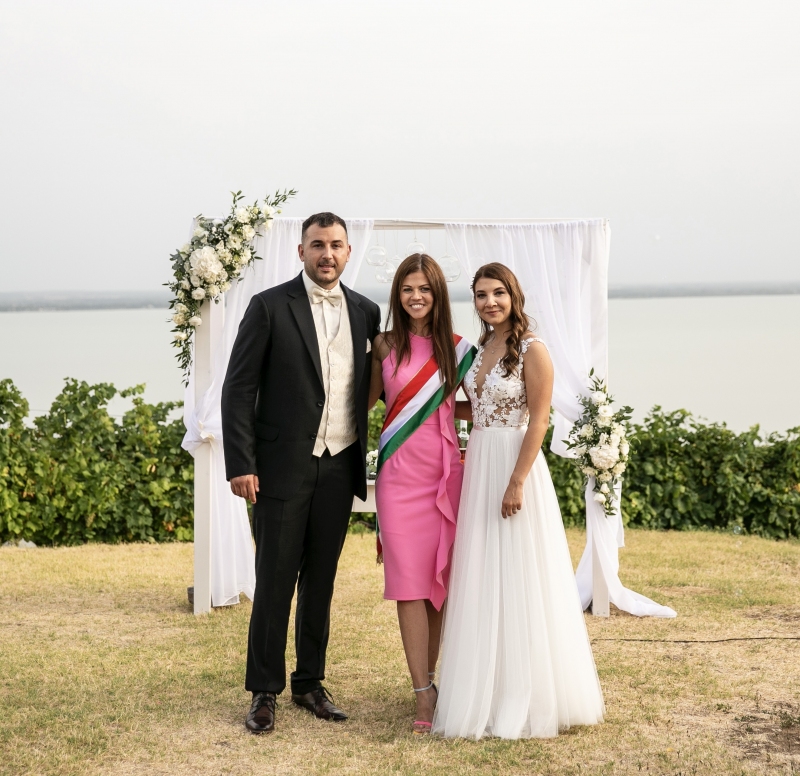 Fanni és Ottó esküvői szertartása | Villa Pátzay Badacsonytomaj