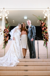 Kori és Jón  magyar-angol nyelvű esküvői szertartása | Kozmo Luxury Hotel Budapest