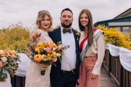 Csilla és Tamás esküvői szertartása | Nádas Pihenőpark Vasad