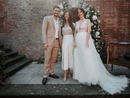 Zita és Luke magyar-angol nyelvű esküvői szertartása | Amber Bride by Sorg Villa Leányfalu